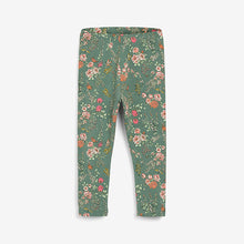 Load image into Gallery viewer, Green Floral Legging (3mths-6yrs) - Allsport
