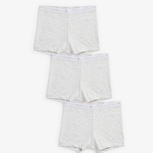 Grey 3 Pack Modesty Shorts (3-12yrs) - Allsport