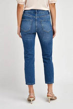 Load image into Gallery viewer, MID BLUE CROPPED STRAIGHT JEANS - Allsport
