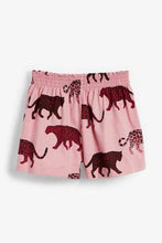 Load image into Gallery viewer, Rust/Pink 2 Pack Leopard Print Short Pyjamas - Allsport
