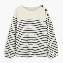 Load image into Gallery viewer, Navy Stripe Striped Long Sleeve Top - Allsport
