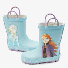 Load image into Gallery viewer, Blue Glitter Disney™ Frozen 2 Handle Wellies (Younger) - Allsport
