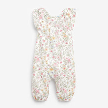 Load image into Gallery viewer, White / Pink Floral Print Romper (0-18mths) - Allsport
