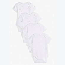 Load image into Gallery viewer, 4 Pack Short Sleeve Baby Bodysuits (0mths-2yrs)
