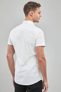 SHORT SLEEVE STRETCH OXFORD SHIRT - Allsport