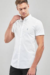 SHORT SLEEVE STRETCH OXFORD SHIRT - Allsport