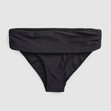 Load image into Gallery viewer, Black  Roll Top Briefs Shape and Tummy Control Swimwear - Allsport
