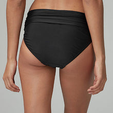 Load image into Gallery viewer, Black Roll Top Bikini Briefs - Allsport
