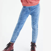 Load image into Gallery viewer, Denim Bleach Wash Jeggings (3-12yrs) - Allsport
