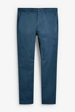 Load image into Gallery viewer, LIGHT BLUE TAMPERED SLIM FIT STRETCH CHINO TROUSER - Allsport
