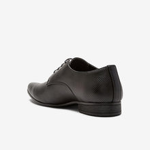 Load image into Gallery viewer, Black Perforated Derby Shoes - Allsport
