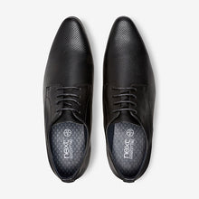 Load image into Gallery viewer, Black Perforated Derby Shoes - Allsport
