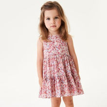 Load image into Gallery viewer, Floral Cotton Tiered Sundress (3mths-6yrs) - Allsport
