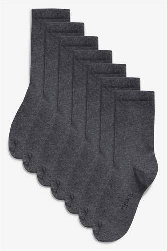 Grey 7 Pack School Socks - Allsport