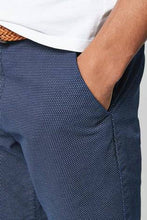 Load image into Gallery viewer, NAVY DITSY PRINT BELTED CHINO SHORTS - Allsport
