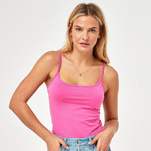 Load image into Gallery viewer, Bright Pink Thin Strap Vest
