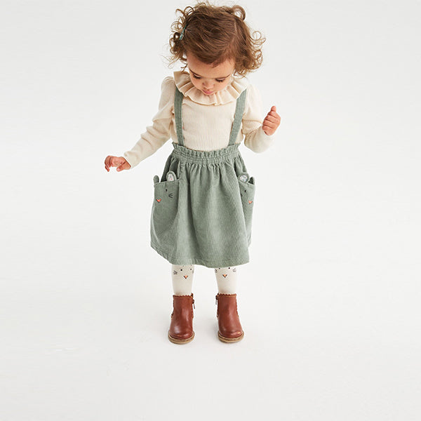 Green Character Cord Skirt With Tights (3mths-6yrs) - Allsport