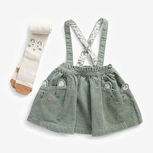 Load image into Gallery viewer, Green Character Cord Skirt With Tights (3mths-6yrs) - Allsport
