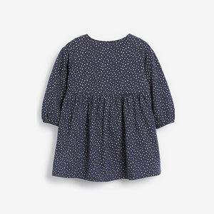 Baby Dark Grey Geo Print Dress (0mths-18mths) - Allsport