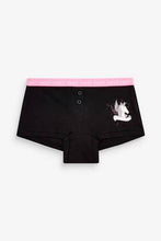 Load image into Gallery viewer, Black/Pink 5 Pack Unicorn Fluro Boxer Briefs - Allsport
