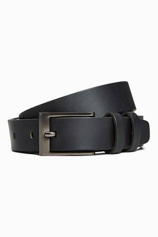 Black Formal  Leather Belt - Allsport