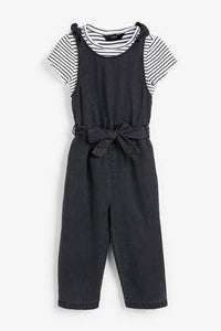 CHARCOAL PLAYSUIT WITH TROUSER (3YRS-12YRS) - Allsport