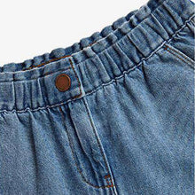 Load image into Gallery viewer, Mid Blue Gathered Waist Jeans (3-12yrs) - Allsport
