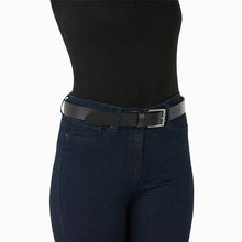 Load image into Gallery viewer, Black Leather Jeans Belt - Allsport
