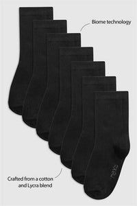 Grey 7 Pack School Socks - Allsport