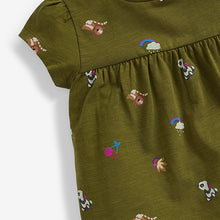 Load image into Gallery viewer, Khaki Animal Cotton T-Shirt (3mths-6yrs) - Allsport
