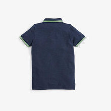 Load image into Gallery viewer, Poloshirt Short Sleeves Navy (3-12yrs) - Allsport
