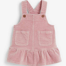Load image into Gallery viewer, Pale Pink Frill Cord Pinafore (3mths-6yrs) - Allsport

