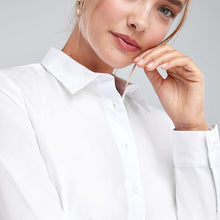 Load image into Gallery viewer, White Long Sleeve Work Shirt - Allsport
