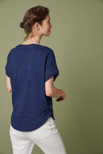 Load image into Gallery viewer, NAVY STRIPE T-SHIRT - Allsport
