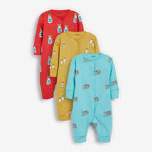 Load image into Gallery viewer, Bright Milk Club 3 Pack Baby Sleepsuits (0-18mths) - Allsport
