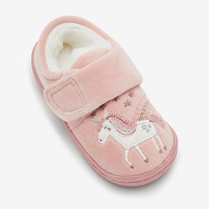 Cupsole Pink Unicorn Slippers (Youmger Girls) - Allsport