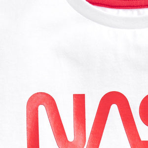 White NASA T-Shirt (3-12yrs) - Allsport