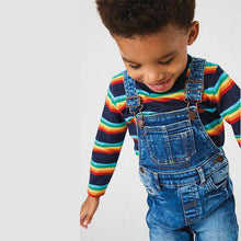 Load image into Gallery viewer, Mid Blue Authentic Dungarees (3mths-5yrs) - Allsport
