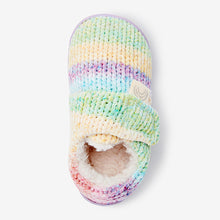 Load image into Gallery viewer, Cupsole  Rainbow Chenille Slippers (Younger Girls) - Allsport
