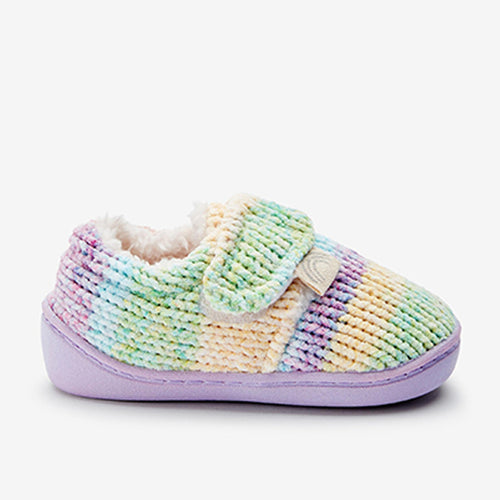 Cupsole  Rainbow Chenille Slippers (Younger Girls) - Allsport