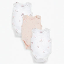 Load image into Gallery viewer, Pink Premature Baby 3 Pack Vest Bodysuits - Allsport
