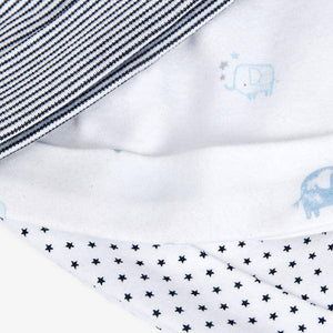 Blue/White 3 Pack Tie Top Hats (6-12mths) - Allsport