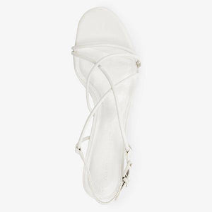 White Strappy Sandals - Allsport