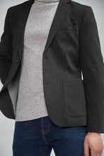 Load image into Gallery viewer, CHARCOAL SLIM FIT JERSEY BLAZER - Allsport
