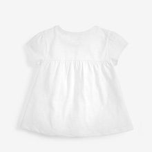 Load image into Gallery viewer, Plain Ecru White Cotton T-Shirt (3mths-6yrs) - Allsport

