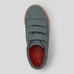 Grey Strap Touch Fastening Shoes (Older Boys)