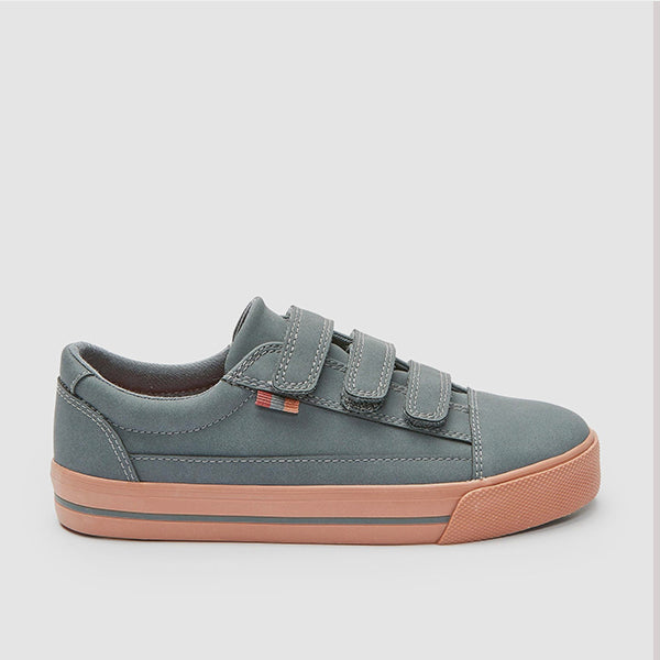 Grey Strap Touch Fastening Shoes (Older Boys)