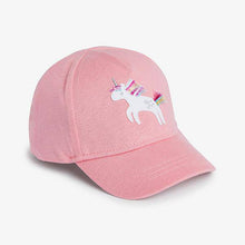 Load image into Gallery viewer, Pink Unicorn And Blue Rainbow 2 Pack Caps (Younger) - Allsport
