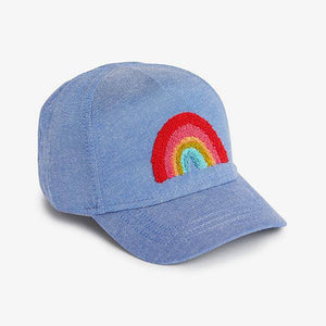Pink Unicorn And Blue Rainbow 2 Pack Caps (Younger) - Allsport