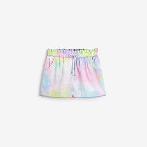 Tie Dye Print Tassel Hem Shorts (3-12yrs) - Allsport